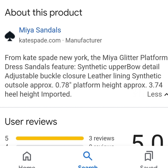 Kate spade Miya Glitter platform dress sandals - Picture 11 of 11